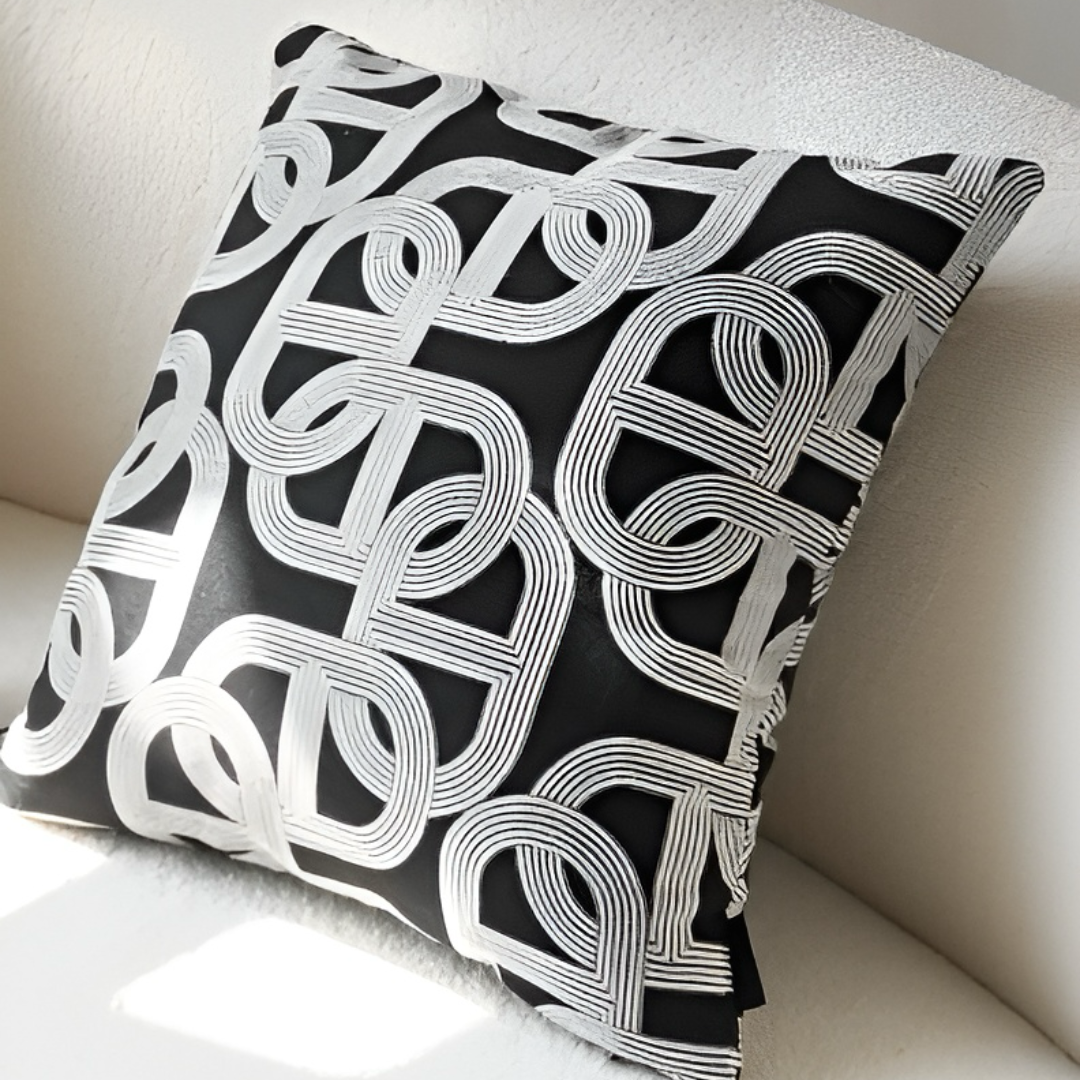 モノトーンモダンアクセントクッション