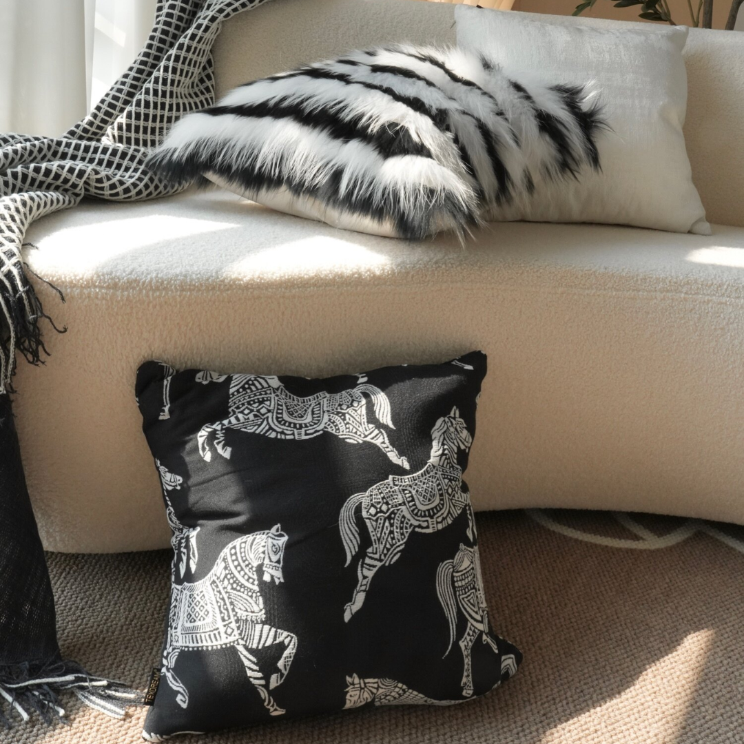 モノトーンモダンアクセントクッション