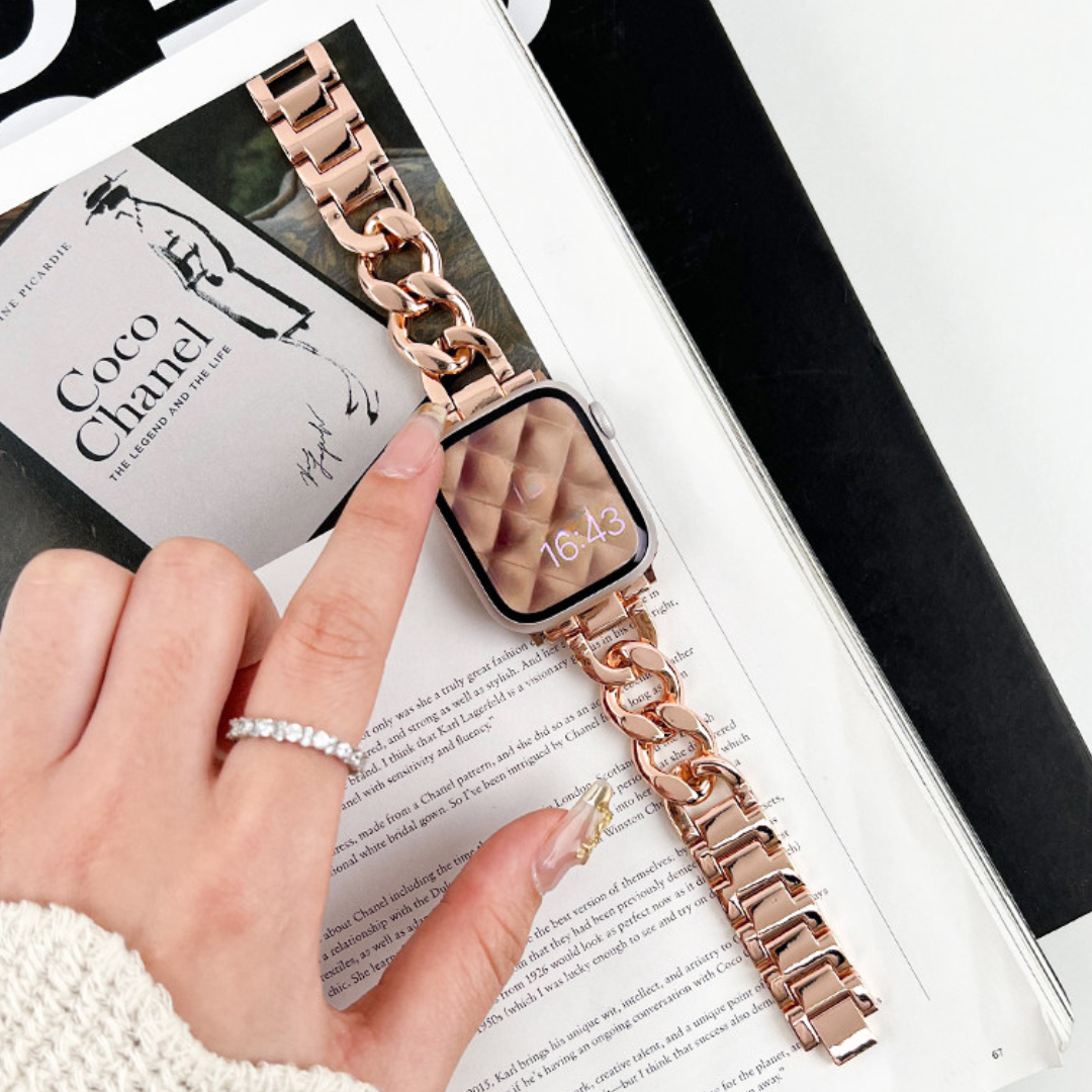 ラグジュアリーチェーンアップルウォッチバンド
