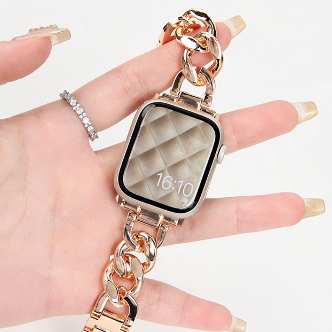 ラグジュアリーチェーンアップルウォッチバンド