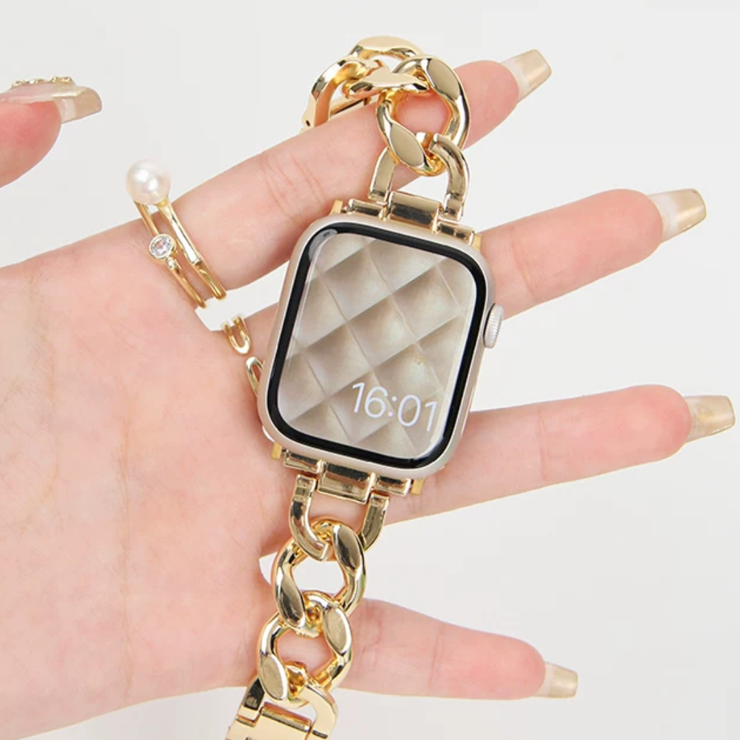 ラグジュアリーチェーンアップルウォッチバンド