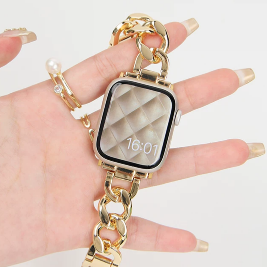 ラグジュアリーチェーンアップルウォッチバンド