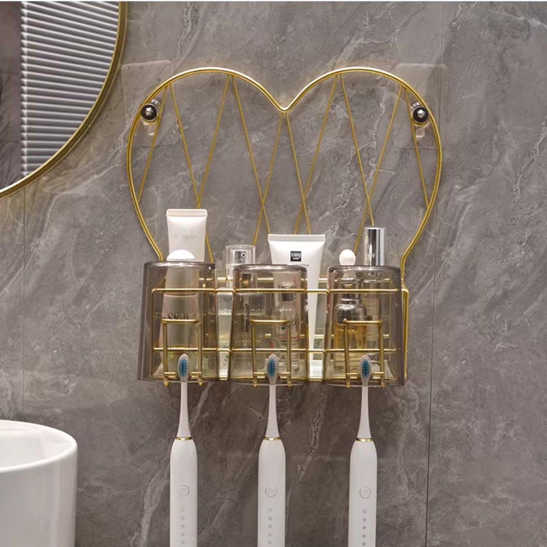 【早割対象】ハートフレームゴールドウォールシェルフ