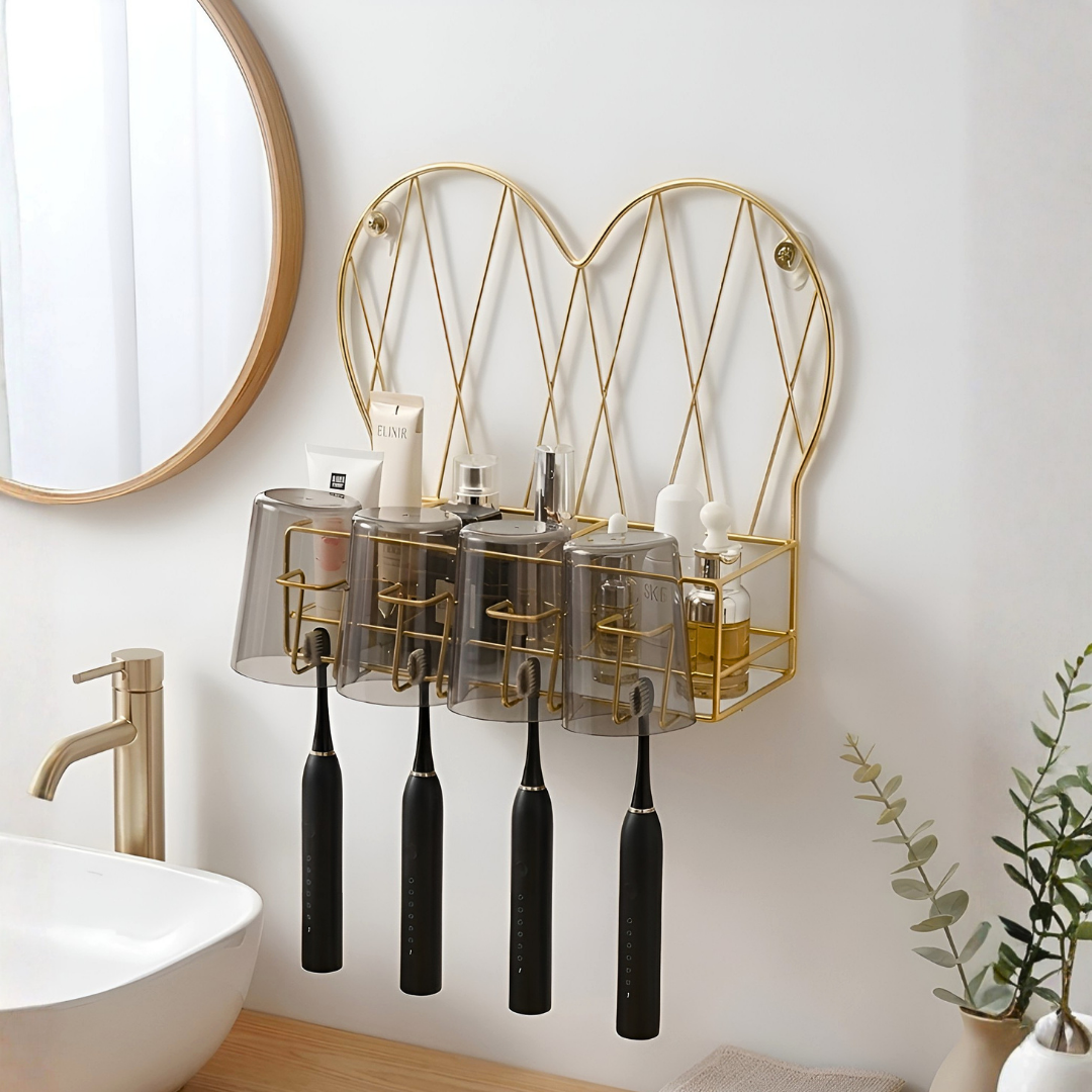 【早割対象】ハートフレームゴールドウォールシェルフ