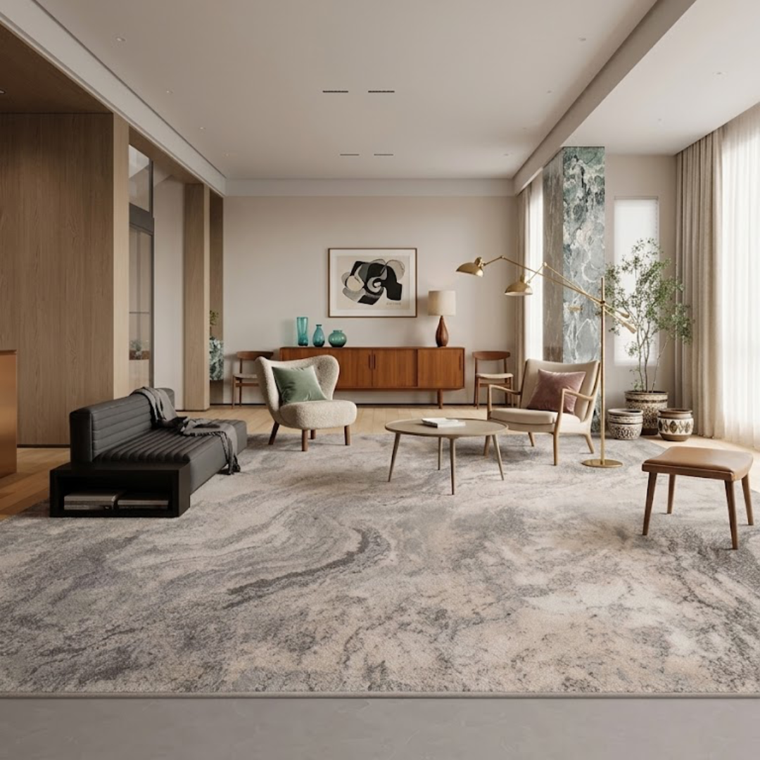 【早割対象】ニュアンスアートモダンラグマット