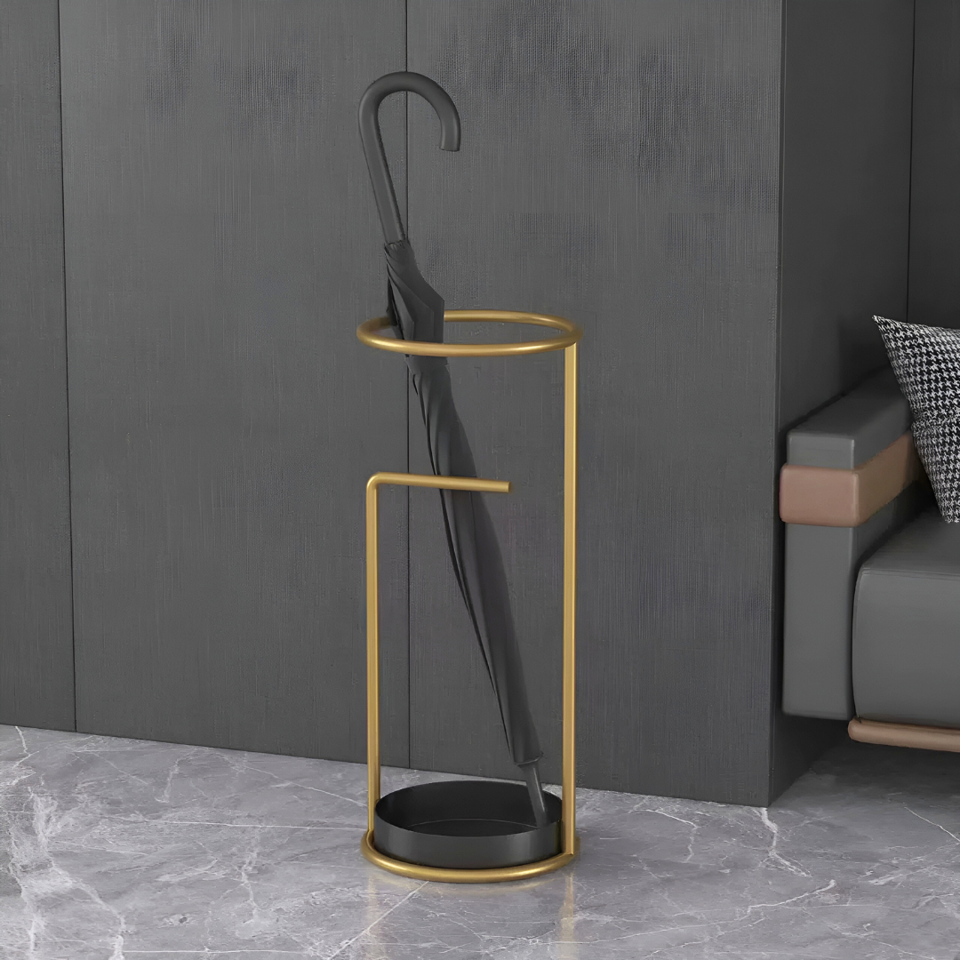 ホテルライク ブラック×ゴールドアンブレラスタンド