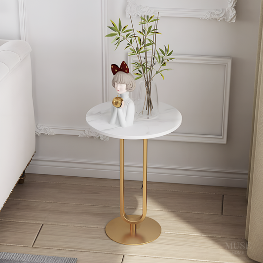 大理石調ラウンドテーブル