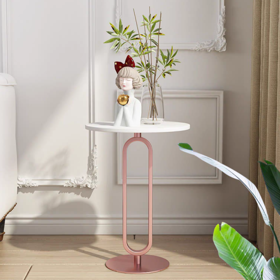 大理石調ラウンドテーブル