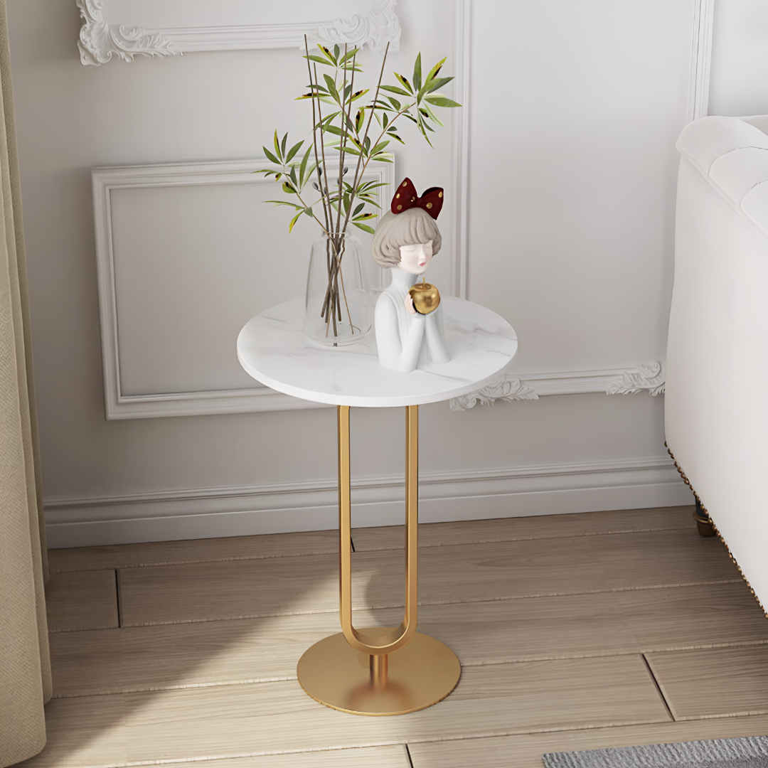 大理石調ラウンドテーブル