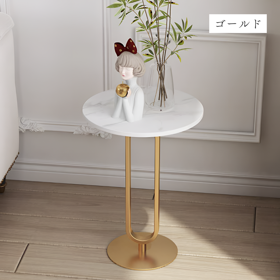 大理石調ラウンドテーブル