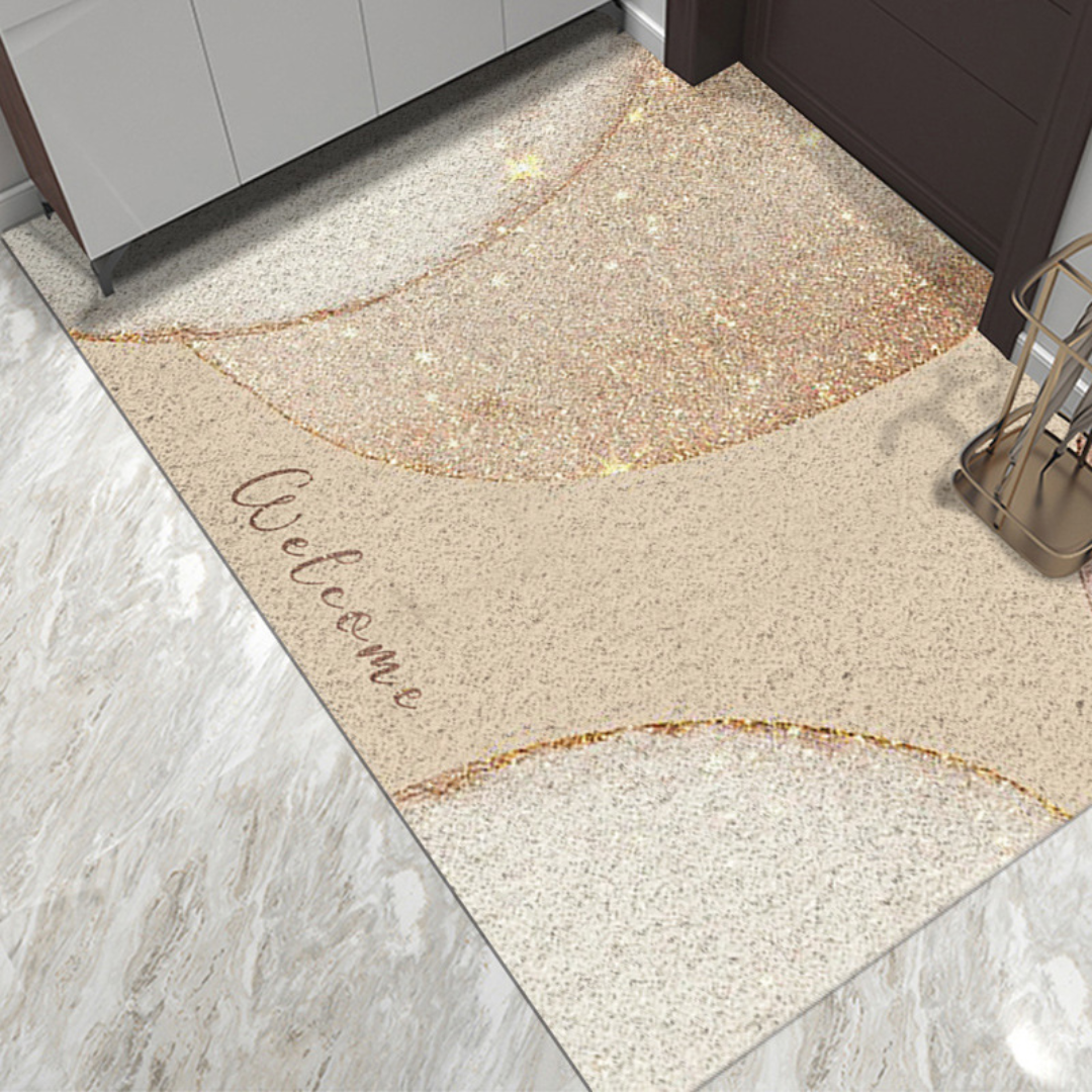 ブラウンエレガント 玄関ドアマット