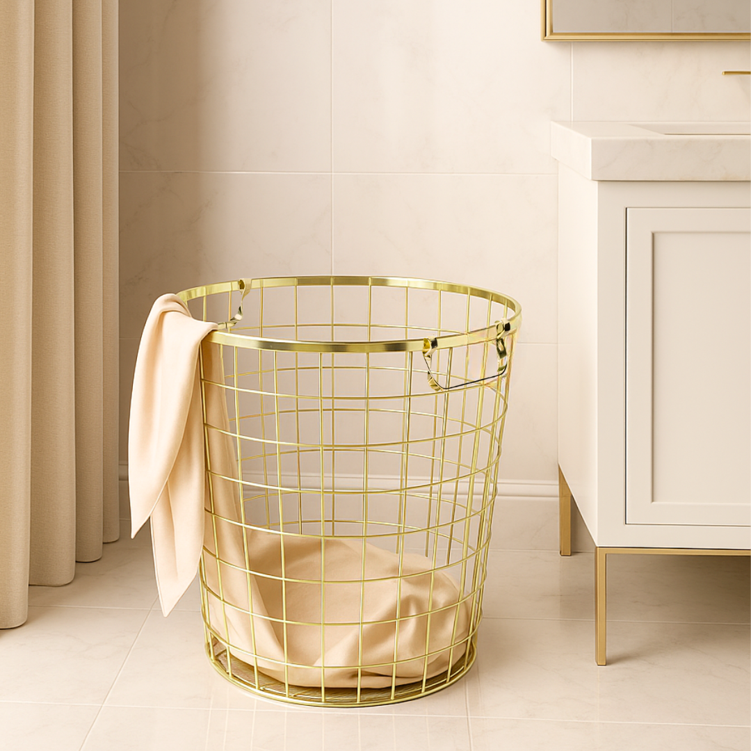 ライトゴールドワイヤーバスケット