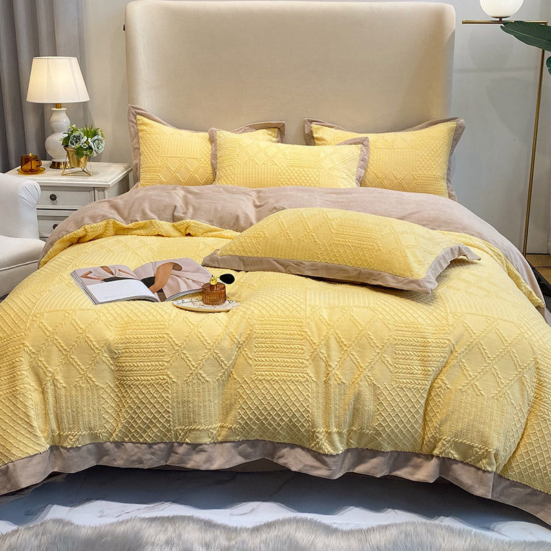 キルティングパッチワーク リネン4点セット