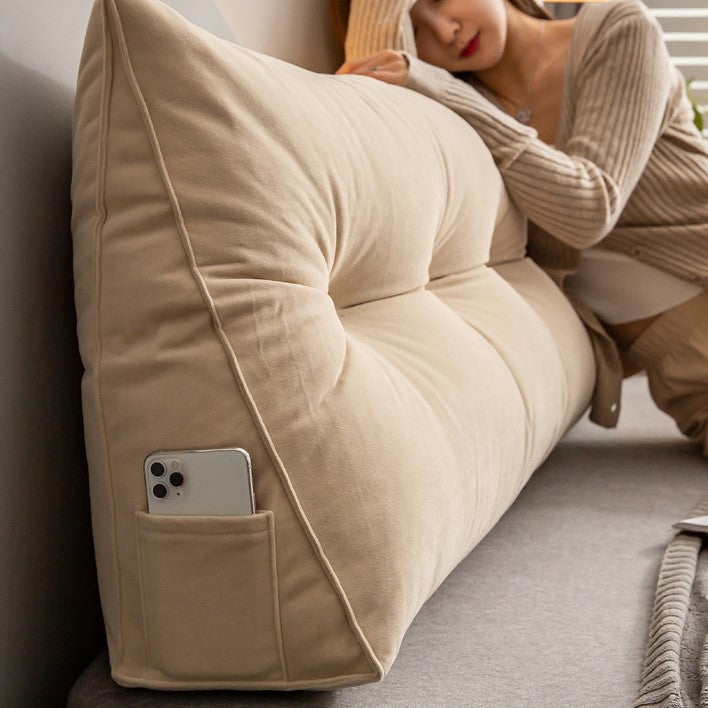 ベルベットベッドサイドクッション