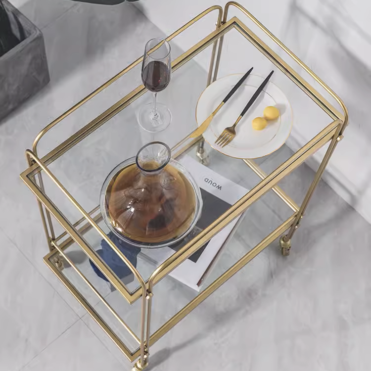 スタイリッシュモダンガラスワゴン