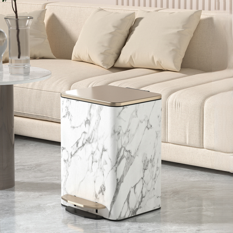 大理石デザインステップダストボックス