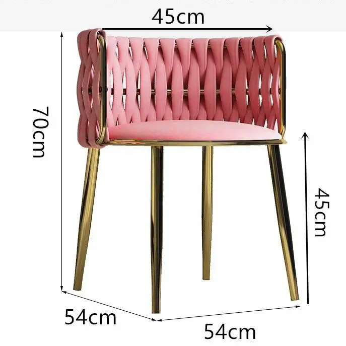 ノルディッククロス編みラウンドチェア