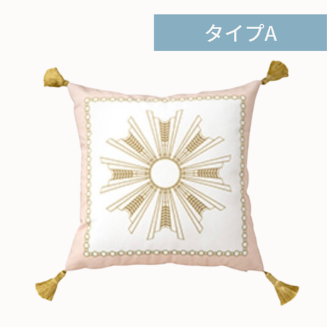 ラグジュアリーフローラルソファクッションカバー