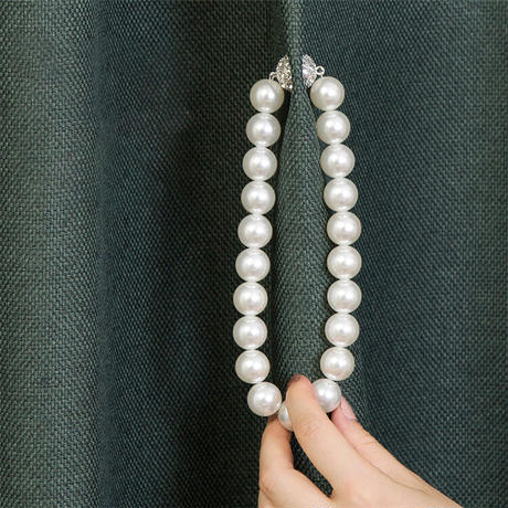 パールデザインカーテンホルダー2点セット