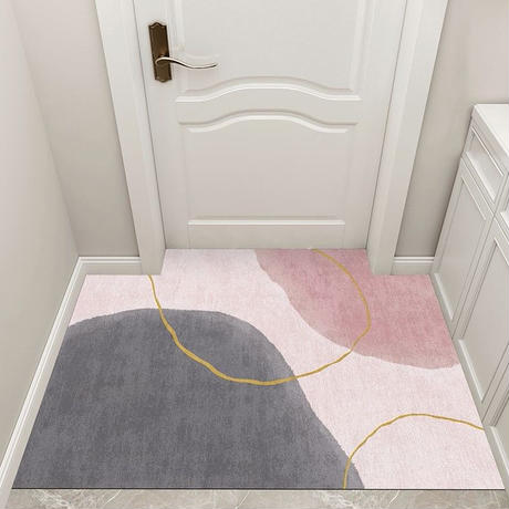 ピンクニュアンス玄関マット(タイプA)