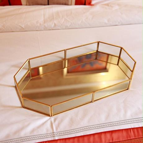ゴールド鏡面トレイ