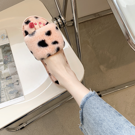 ダルメシアンファー ルームシューズ