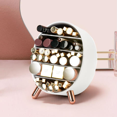 ラウンド型メイクアップボックス