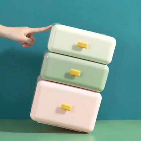 フェミニン卓上キャビネット3段 L