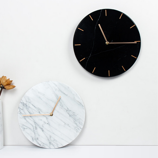 マーブルモノトーンクロック