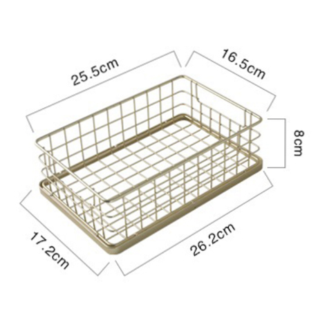 ゴールドメタルバスケット（底なしタイプ）