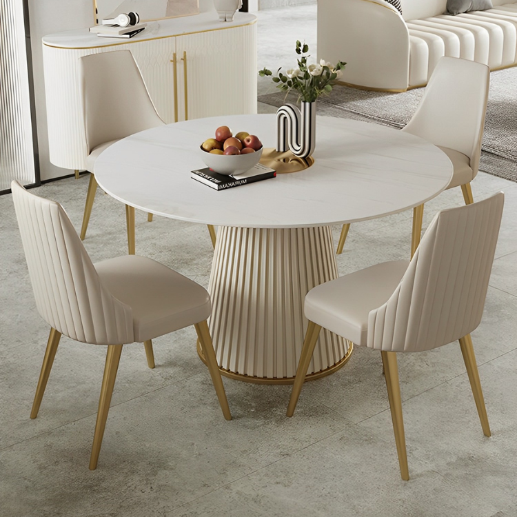 ラグジュアリーライトダイニングセット