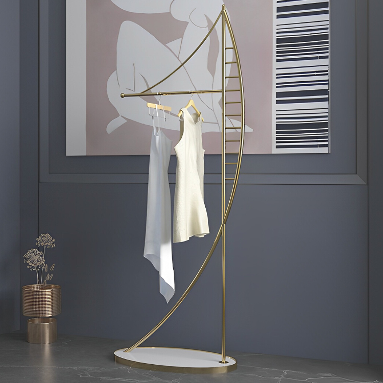 北欧風ゴールドハンガーラック