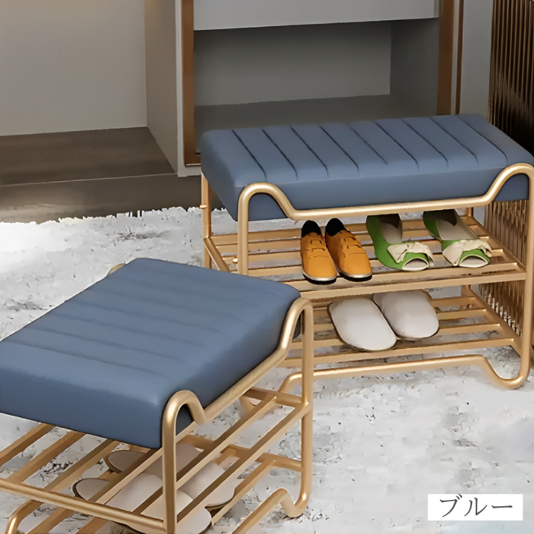 ロイヤルシューズラックスツール（2点セット）