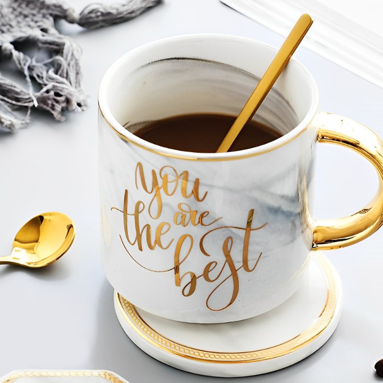 ノルディックマーブル調コースター