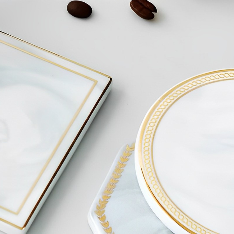 ノルディックマーブル調コースター