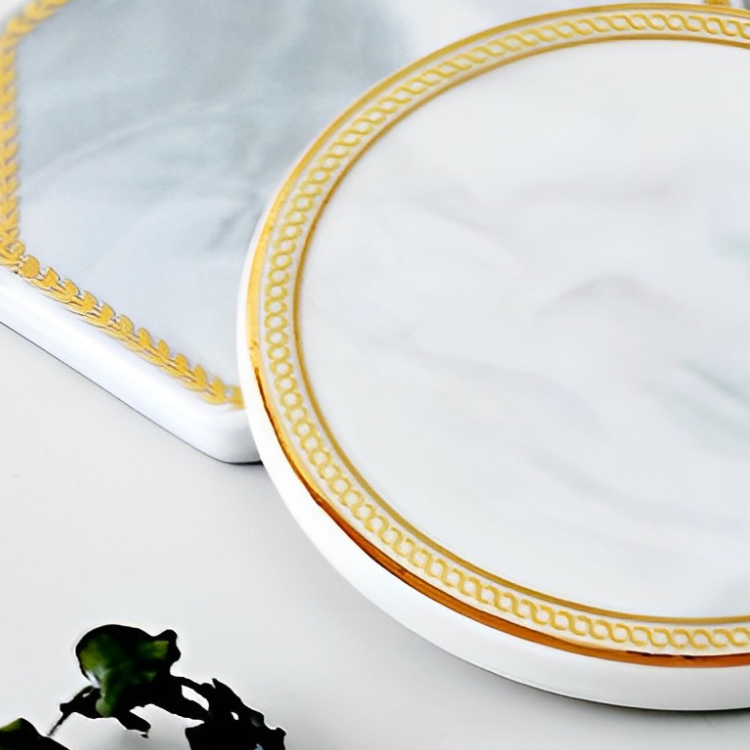 ノルディックマーブル調コースター