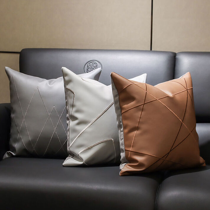 リラックスロイヤルレザー調クッションカバー