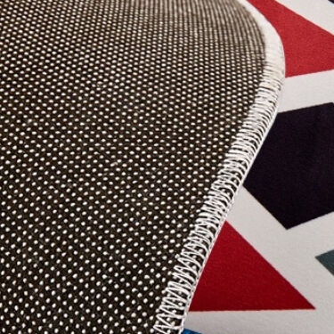 ゴールドラインアクセントサークルラグ(100cm〜120cm)