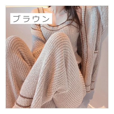 フェミニンセットアップルームウェア