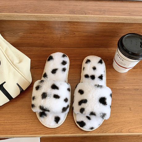 ダルメシアンファー ルームシューズ