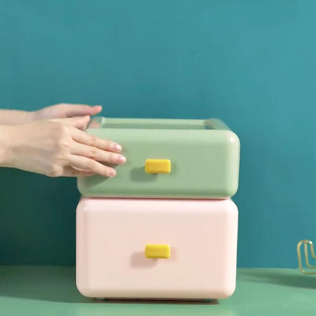 フェミニン卓上キャビネット3段 L