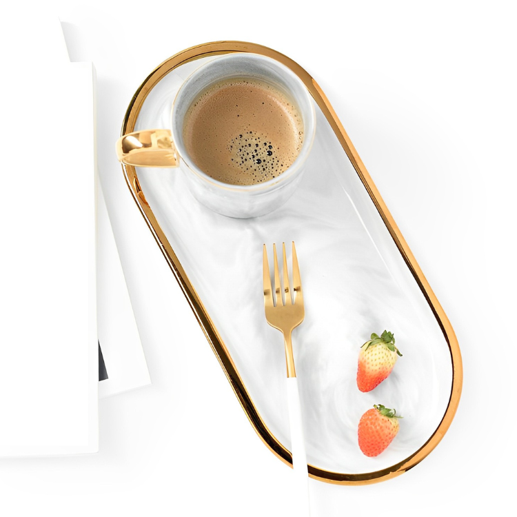 マーブル柄マルチトレイ