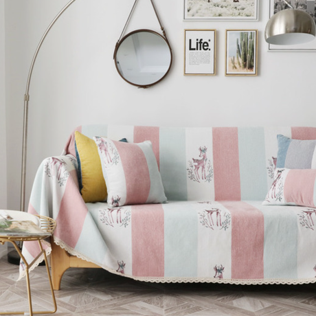 北欧バンビコンビネーションソファーカバー