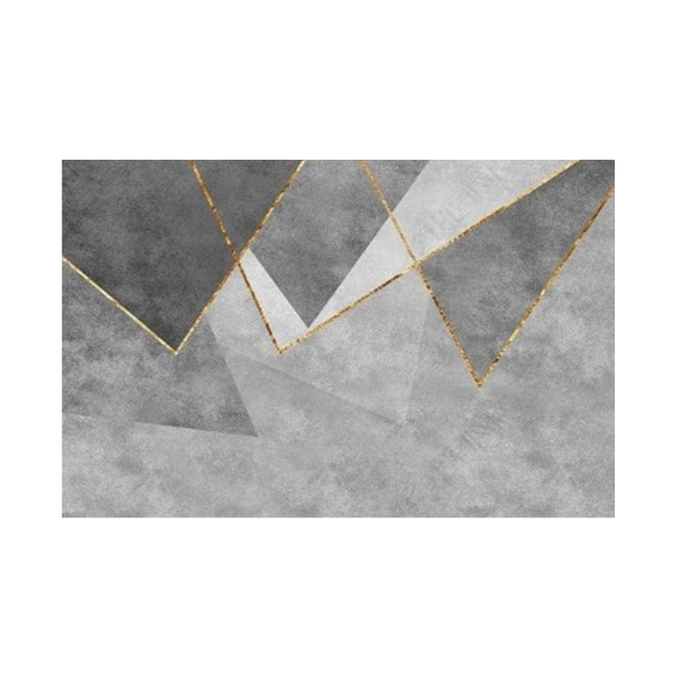 グレー ゴールドシェイプ玄関マット