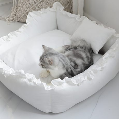 リネン フリルベッド