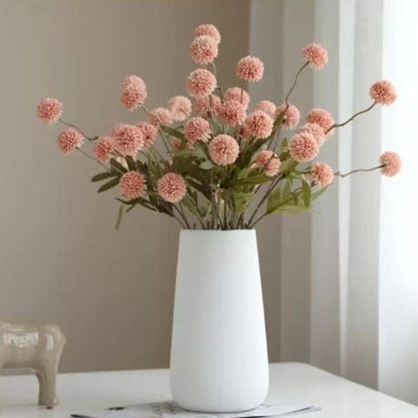 ポンポンアートフラワー ベース付き