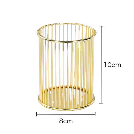 メタリックカラー メイクブラシスタンド