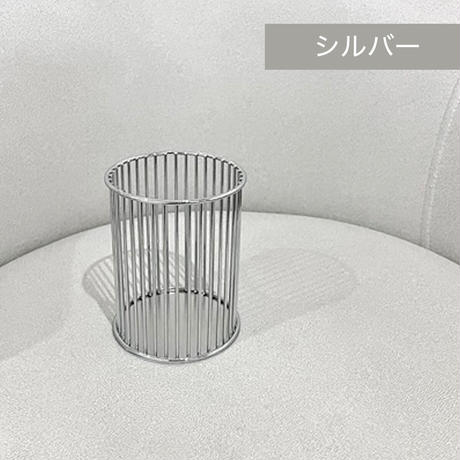 メタリックカラー メイクブラシスタンド