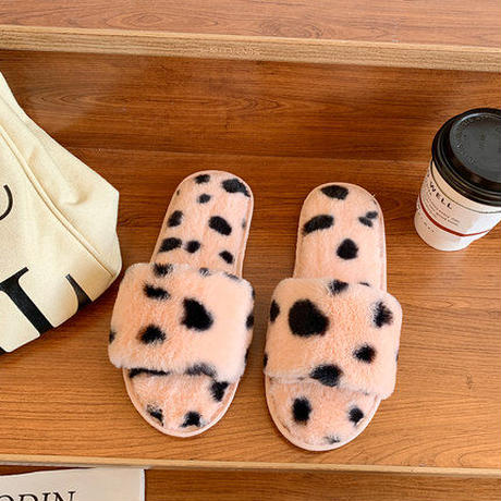 ダルメシアンファー ルームシューズ