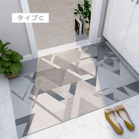 モダンデザイン玄関フロアマット